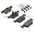 1003-1613M by MPA ELECTRICAL - Quality-Built Disc Brake Pad Set - Black Series, Semi-Metallic, with Hardware