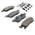 1003-1629M by MPA ELECTRICAL - Quality-Built Disc Brake Pad Set - Black Series, Semi-Metallic, with Hardware