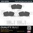 1003-1629M by MPA ELECTRICAL - Quality-Built Disc Brake Pad Set - Black Series, Semi-Metallic, with Hardware