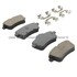 1003-1630C by MPA ELECTRICAL - Quality-Built Disc Brake Pad Set - Black Series, Ceramic, with Hardware