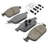 1003-1645C by MPA ELECTRICAL - Quality-Built Disc Brake Pad Set - Black Series, Ceramic, with Hardware