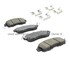 1003-1650C by MPA ELECTRICAL - Quality-Built Disc Brake Pad Set - Black Series, Ceramic, with Hardware