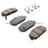 1003-1697C by MPA ELECTRICAL - Quality-Built Disc Brake Pad Set - Black Series, Ceramic, with Hardware