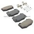 1003-1718C by MPA ELECTRICAL - Quality-Built Disc Brake Pad Set - Black Series, Ceramic, with Hardware