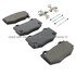 1003-1718M by MPA ELECTRICAL - Quality-Built Disc Brake Pad Set - Black Series, Semi-Metallic, with Hardware