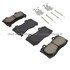 1003-1802C by MPA ELECTRICAL - Quality-Built Disc Brake Pad Set - Black Series, Ceramic, with Hardware