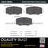 1003-1809C by MPA ELECTRICAL - Quality-Built Disc Brake Pad Set - Black Series, Ceramic, with Hardware