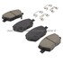 1003-1811C by MPA ELECTRICAL - Quality-Built Disc Brake Pad Set - Black Series, Ceramic, with Hardware