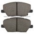 1003-1811C by MPA ELECTRICAL - Quality-Built Disc Brake Pad Set - Black Series, Ceramic, with Hardware