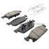 1003-1818C by MPA ELECTRICAL - Quality-Built Disc Brake Pad Set - Black Series, Ceramic, with Hardware