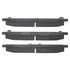 1003-1826C by MPA ELECTRICAL - Quality-Built Disc Brake Pad Set - Black Series, Ceramic, with Hardware