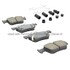 1003-1878C by MPA ELECTRICAL - Quality-Built Disc Brake Pad Set - Black Series, Ceramic, with Hardware