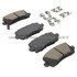 1003-1954C by MPA ELECTRICAL - Quality-Built Disc Brake Pad Set - Black Series, Ceramic, with Hardware