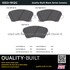 1003-1912C by MPA ELECTRICAL - Quality-Built Disc Brake Pad Set - Black Series, Ceramic, with Hardware