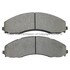 1003-2018M by MPA ELECTRICAL - Quality-Built Disc Brake Pad Set - Black Series, Semi-Metallic, with Hardware