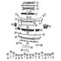 6UU02DX8AA by MOPAR - Fascia Applique - Right, For 2021-2023 Jeep Grand Cherokee L