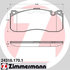 24316 170 1 by ZIMMERMANN - Disc Brake Pad for BMW