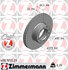 400 1055 20 by ZIMMERMANN - Disc Brake Rotor for MERCEDES BENZ