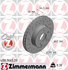 400 3665 20 by ZIMMERMANN - Disc Brake Rotor for MERCEDES BENZ