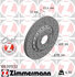 100331152 by ZIMMERMANN - Disc Brake Rotor for VOLKSWAGEN WATER