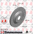 100333652 by ZIMMERMANN - Disc Brake Rotor for VOLKSWAGEN WATER
