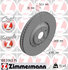 100 3363 75 by ZIMMERMANN - Disc Brake Rotor for VOLKSWAGEN WATER