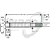 Sirco C445BL Air Brake Camshaft Air Brake Camshaft - LH, 1-1/8" Head, 1-1/2"-28 Spline, 1-5/8" D Journal
