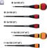 22002N3EVA by VESSEL TOOLS - Ball Ratchet Screwdriver - 2-Piece, with Replaceable 3-Piece Blade