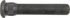 610-0090.5 by DORMAN - Stud - Serrated, Black, Carbon Steel, M22 x 1.5, 25.65mm Knurl, 101.6mm Length
