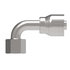 04Z-A24 by WEATHERHEAD - Eaton Weatherhead Z Series Crimp Hose Fittings Female ORS Swivel Short Drop 90 Elbow