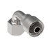 04Z-A24 by WEATHERHEAD - Eaton Weatherhead Z Series Crimp Hose Fittings Female ORS Swivel Short Drop 90 Elbow