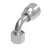 04Z-A24 by WEATHERHEAD - Eaton Weatherhead Z Series Crimp Hose Fittings Female ORS Swivel Short Drop 90 Elbow