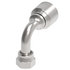 04Z-J34 by WEATHERHEAD - Eaton Weatherhead Z Series Crimp Hose Fittings Female ORS Swivel Medium Drop 90 Elbow