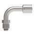 75712E-Z70 by WEATHERHEAD - Eaton Weatherhead 757 E Series Crimp Hose Fittings Bumped Tube O-Ring Male Swivel 90 Tube Elbow