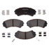 17D867CH by ACDELCO - Disc Brake Pad Set - Front, Bonded, Ceramic, Original Part Design