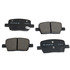 17D1914CHF1 by ACDELCO - Disc Brake Pad - Bonded, Ceramic, Revised F1 Part Design, with Hardware