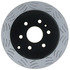 18A2543SD by ACDELCO - Disc Brake Rotor - 6 Lug Holes, Cast Iron, Non-Coated, Slotted, Vented, Rear