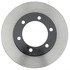 18A735 by ACDELCO - Disc Brake Rotor - 6 Lug Holes, Cast Iron, Plain, Turned Ground, Vented, Front