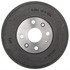 18B387 by ACDELCO - Brake Drum - Rear, Turned, Cast Iron, Regular, Plain Cooling Fins