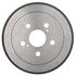 18B444 by ACDELCO - Brake Drum - Rear, Turned, Cast Iron, Regular, Plain Cooling Fins