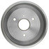 18B580 by ACDELCO - Brake Drum - Rear, Turned, Cast Iron, Regular, Plain Cooling Fins