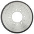 18B575 by ACDELCO - Brake Drum - Rear, Turned, Cast Iron, Regular, Plain Cooling Fins