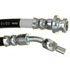 18J4453 by ACDELCO - Brake Hydraulic Hose - 15.6", Black, Silver, Corrosion Resistant Steel