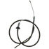 18P1225 by ACDELCO - Parking Brake Cable - Front, 65.30", Threaded End 1, Fixed Wire Stop End 2