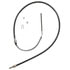 ACDelco 18P162 Parking Brake Cable Parking Brake Cable - Front, 56.10", Fixed Wire Stop End, Steel