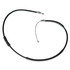 18P1607 by ACDELCO - Parking Brake Cable - Rear, 61.10", Fixed Wire Stop End, Steel