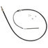 18P162 by ACDELCO - Parking Brake Cable - Front, 56.10", Fixed Wire Stop End, Steel