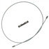 18P2633 by ACDELCO - Parking Brake Cable - 36.30" Cable, Fixed Wire Stop End, Steel