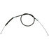 18P2868 by ACDELCO - Parking Brake Cable - Rear, 77.40", Fixed Wire Stop End, Steel