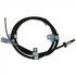 18P2943 by ACDELCO - Parking Brake Cable - Rear, Fixed Wire Stop End 1, Eyelet End 2, Steel